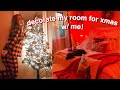 decorate my room for christmas w/ me! 2020 xmas room makeover