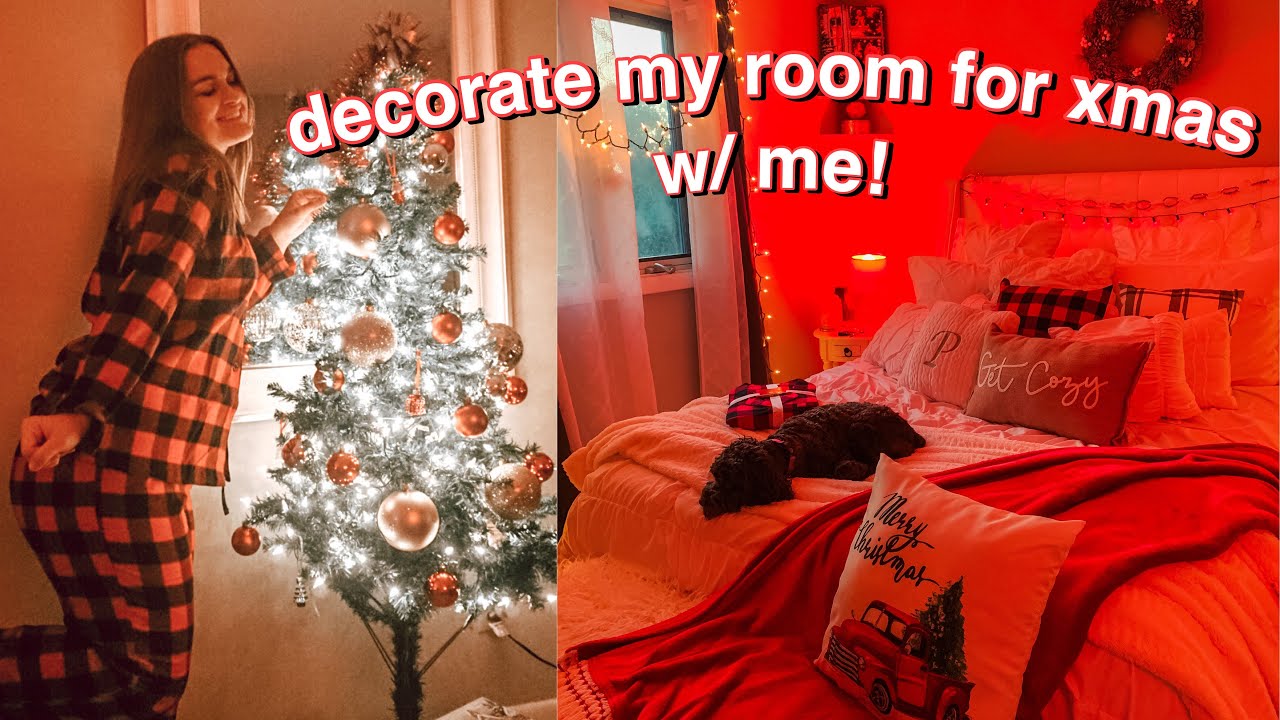 decorate my room for christmas w/ me! 2020 xmas room makeover YouTube