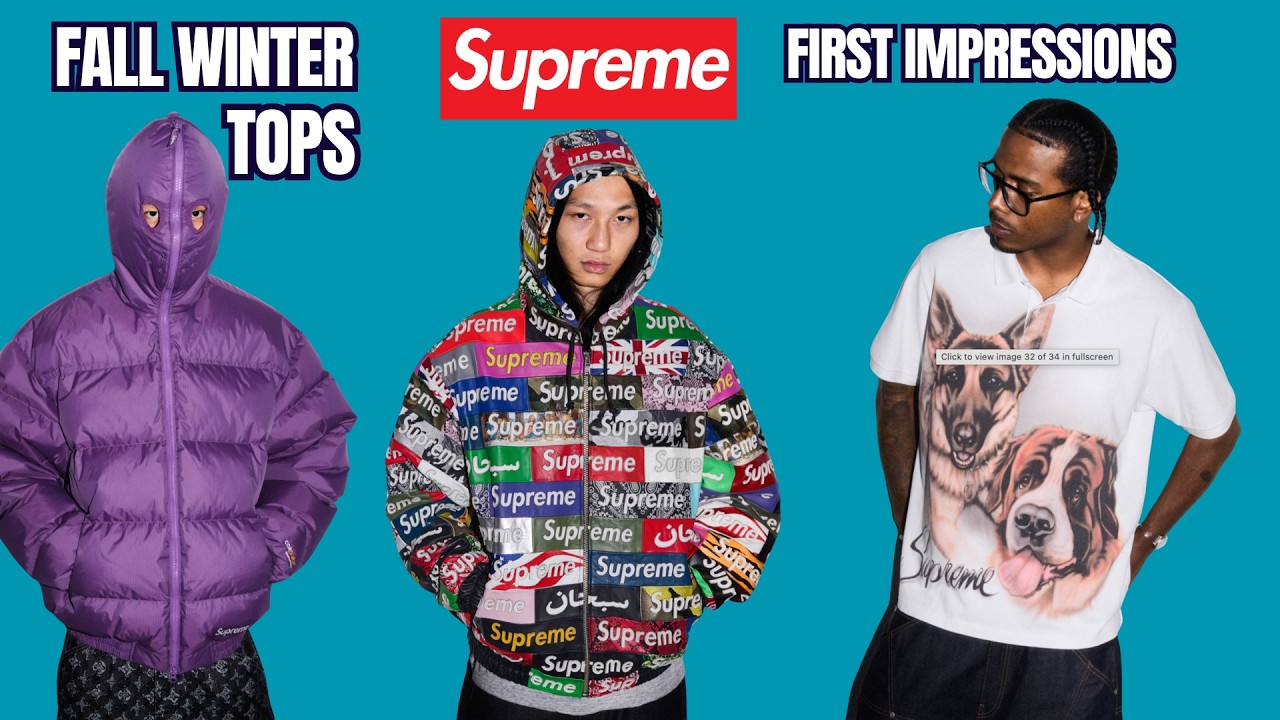 Supreme FW26 Tops Collection Overview: Jackets, Hoodies & Shirts