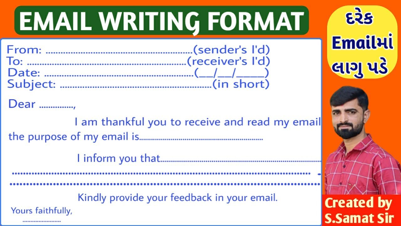 email writing format youtube format of email