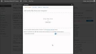 WordPress Video Tutorial Training Series - 06 - Adding PDF & Other Files