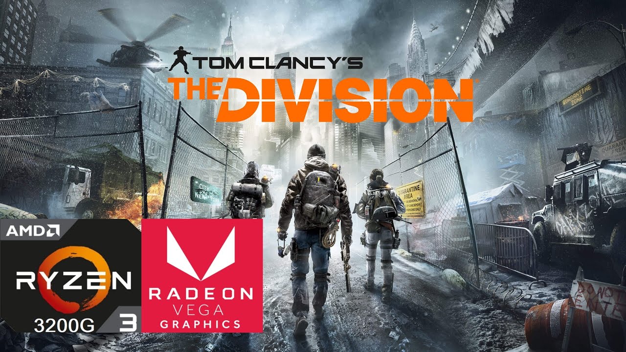Tom Clancy's The Division PC Ryzen 3 3200G | Vega 8 | Med Settings | 720p | Windows 11