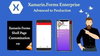 Xamarin forms  Shell Page  Customization with Icons and Text [Tutorial 41]