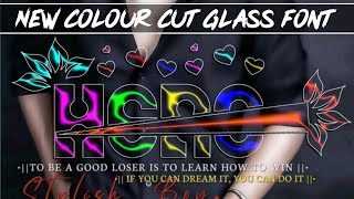 How To Make New Color Cut Glass Font In Ps Touch Pixellab - Zarraq Creation