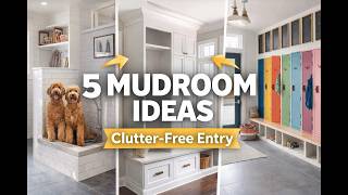 Mudroom Ideas: 5 Drop Zone Designs for a Clutter Free Entry