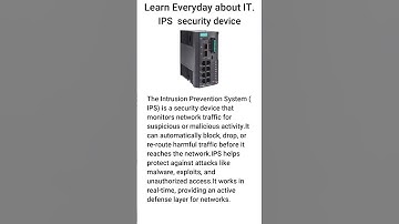 Intrusion Prevention System (IPS) Explained for Beginners 🛡️⚡ #shorts