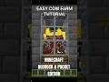 BEST COW FARM IN MINECRAFT BEDROCK 1.21 || Easy leather farm tutorial ! #minecraft #minecraftshorts