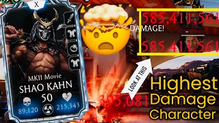 Shao Kahn Pure Damage Is Incredible Mk Mobile Highest Damage Character Tower Of Time