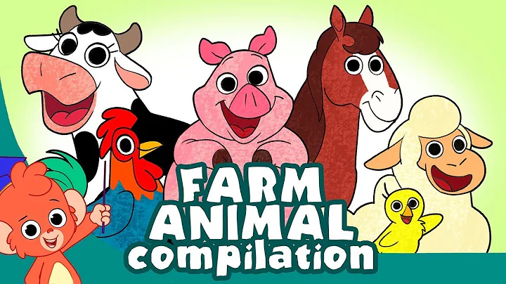 Learn Farm Animals for Kids | Video Flash Cards | Kindergarten, Preschool & ESL | @KLVWild