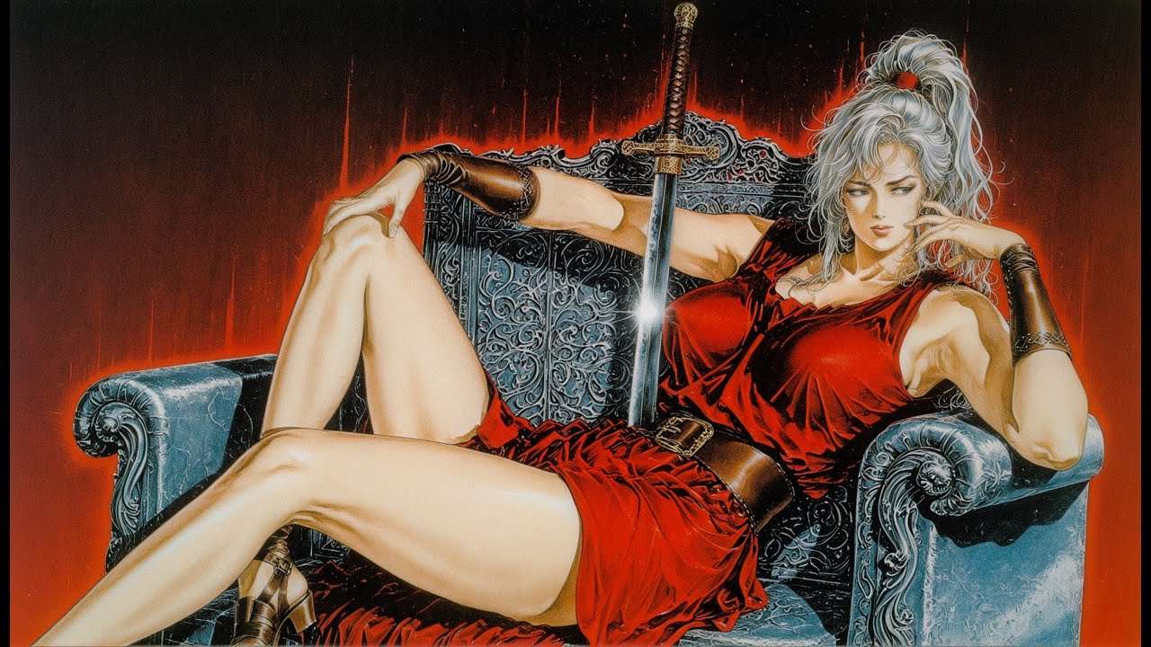 Female Swordsman //  music anime Vaporwave electronic