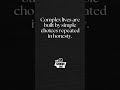 The Beauty of Simple Choices | Life Simplicity Shorts | Life Philosophy | Wisdom