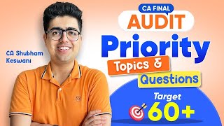 Priority Topics & Questions Jan'26 | CA Final Audit | CA Shubham Keswani (AIR 8)