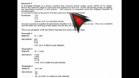 ISC COMPUTER SCIENCE: Circular Prime in Java
