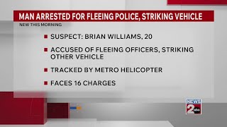 Driver tracked by helicopter after fleeing officers Update
