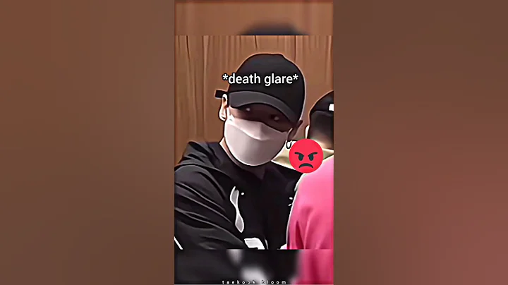 You see that glare 🐰😱⁉️He becomes dangerous when he's jealous over Tae 😆🐻 #shorts #taekook #ytshorts