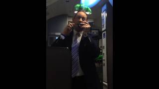 Hilarious Southwest flight attendant Robert! flight 3358 ChicagoManchester, St. Patty's weekend