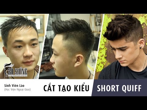 Video Cắt tạo kiểu tóc nam Undercut Short Quiff | Nam vương... - youtube