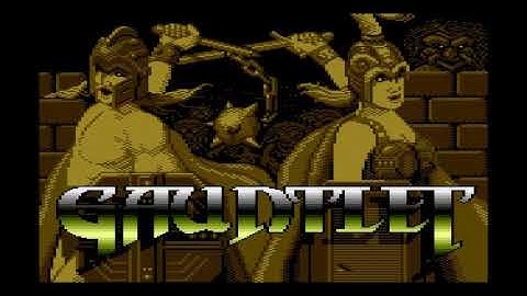GAUNTLET !! ATARI 800 XL - FRIDAY´S HORROR GAME HALLOWEEN 2020