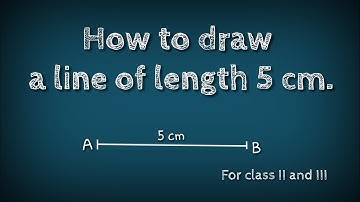 How to draw a line of length 5 cm.shsirclasses.