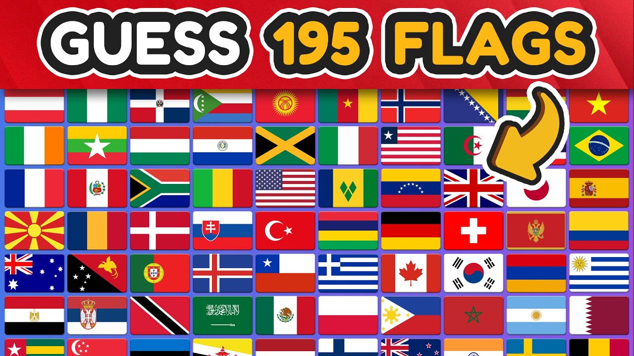 GUESS THE FLAGS IN THE WORLD 🌎🗺️ ULTIMATE WORLD FLAGS QUIZ 🤓🤔 YouTube