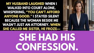 My Husband Laughed, “You Can’t Afford A Lawyer”—Then The Top Attorney Called Me SISTER