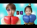 누가 누가 이길까요?!! 서은이와 엄마의 로봇 권투 진짜 권투 대결 Pretend Play with Boxing Robot Toy Contest