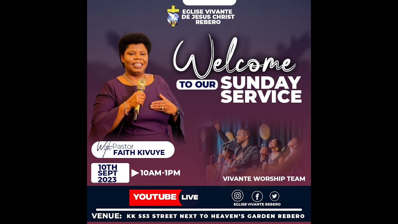 SUNDAY LIVE SERVICE 10/9/23 With Pastor Faith KIn KIVUYE - YouTube