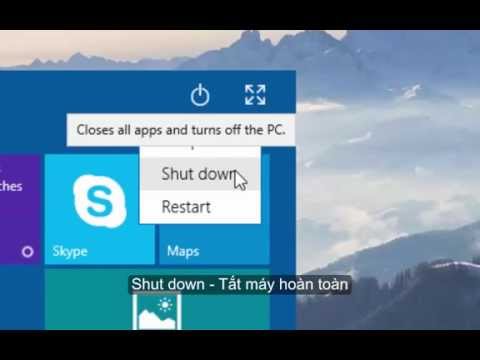 Cách tắt máy tính/shut down Windows 10 - Thủ thuật máy tính #4