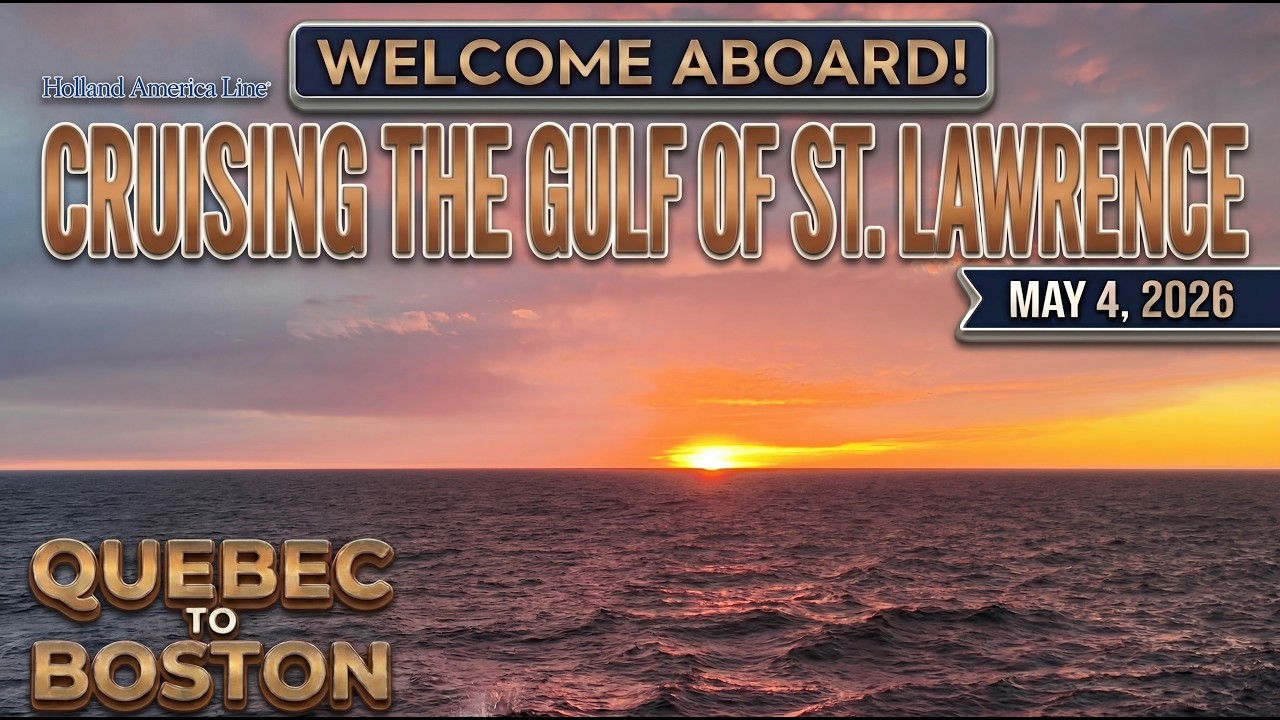 Holland America Cruise Day #3 Cruising the Gulf of St. Lawrence