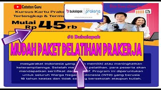 MURAH BANGET!! HANYA 45 RIBU. TUTORIAL BELI PAKET PRAKERJA BUKALAPAK