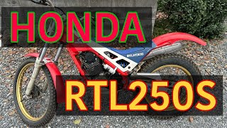 HONDA(HRC) RTL250S エンジン始動 - YouTube
