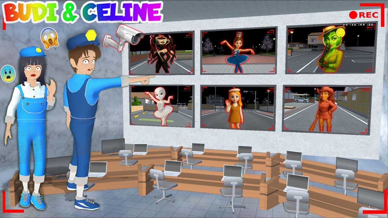 Yuta Mio Panik Buat Banyak CCTV Pantau Anomali Balerina Pepsina, Tung Tung Signora Di Kota Sakura 😱