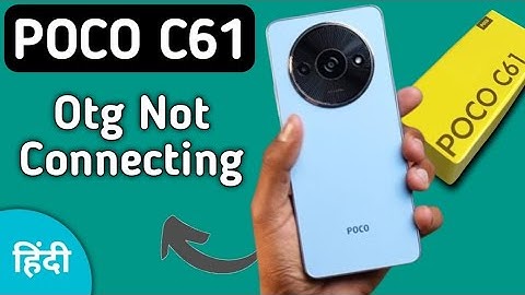 Poco C61 Otg connect Nehi ho raha, how to solve Otg not connecting problem in poco, enable otg setti