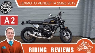 Lexmoto Vendetta 250cc first look 2019 riding reviews