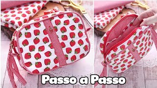 Necessaire com Vivo de Tecido - Passo a passo | Atelier LoveYu