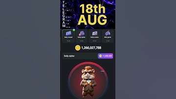 18th August Daily Cipher code | Hamster kombat | Crypto min 3.0 | #shorts