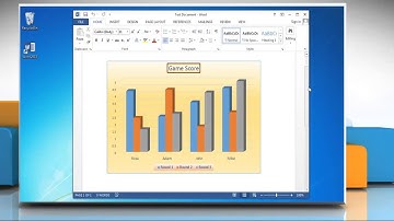 How to add data labels to a Column (Vertical Bar) Graph in Word 2013