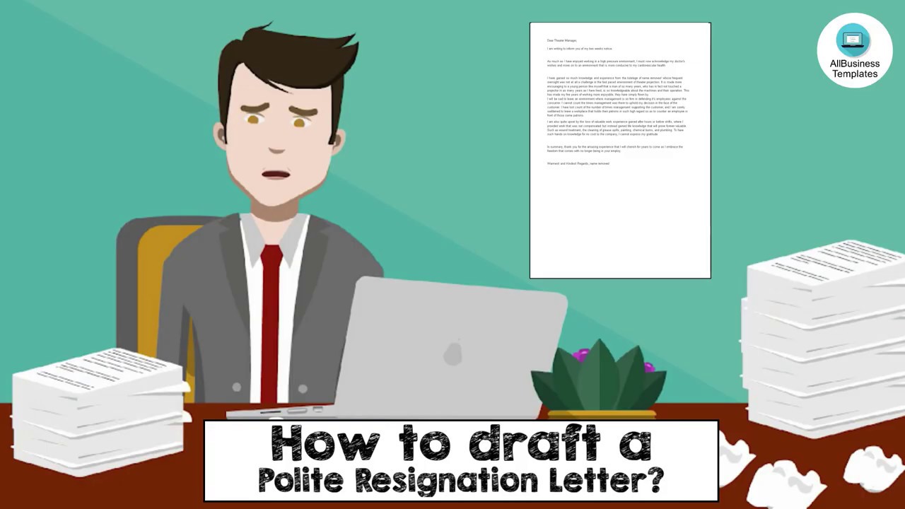 Polite Resignation Letter sample