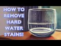 How to remove hard water spots on glass! Easy &amp; fast!