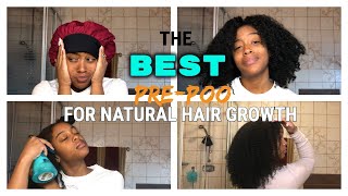 BEST Pre-Poo Routine for Natural Hair Growth | Medium to High Porosity