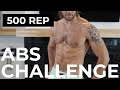 SHREDDED ABS CHALLENGE (500 REPS) |  500 REP ABS WORKOUT CHALLENGE