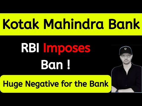 RBI Imposes Ban On Kotak Mahindra Bank | Kotak Mahindra Bank Share latest news | Kotak bank Stock