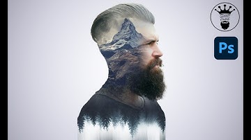 How to Create Double Exposure in Photoshop - Layer Mask - Clipping Mask