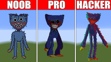 Pixel Art (NOOB vs PRO vs HACKER) Huggy Wuggy in Minecraft