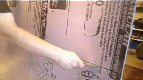 DIY How to Absolute easiest way to cut foam insulation board