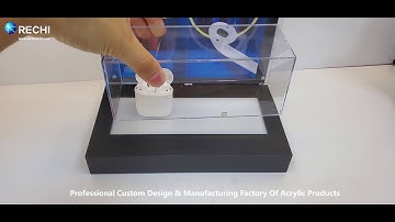 RECHI Custom Design & Manufacture Acrylic Wireless TWS Earphone Retail Light Display Box
