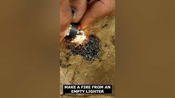 Make Fire from an Empty Lighter with This Hack