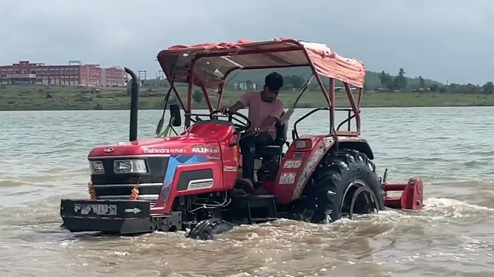 Washing my  tractor two Arjun Novo 605 tractor in deep water || Mahindra Arjun novo 2WD and 4WD