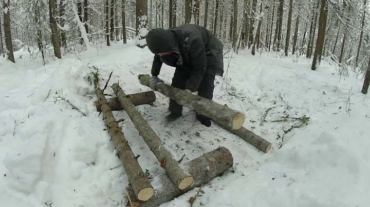Как переночевать зимой в лесу. КОСТЕР НОДЬЯ при -24 С
