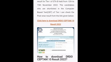 drdo ceptam10 result declare#drdoceptam10 #drdo#rockstar #rockstarstatus #drdoceptam #youtubeshorts